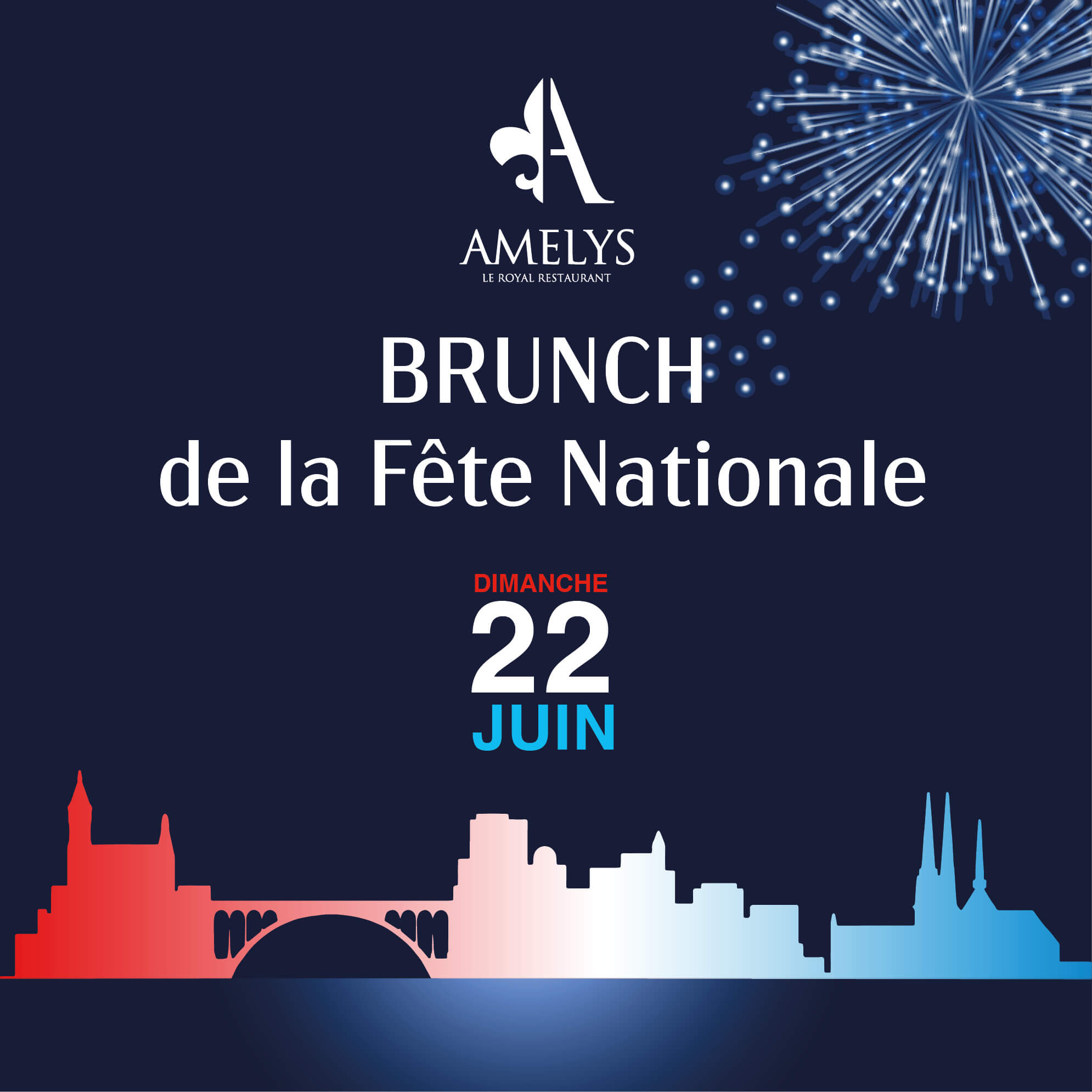 Brunch de la fête nationale au restaurant Amélys