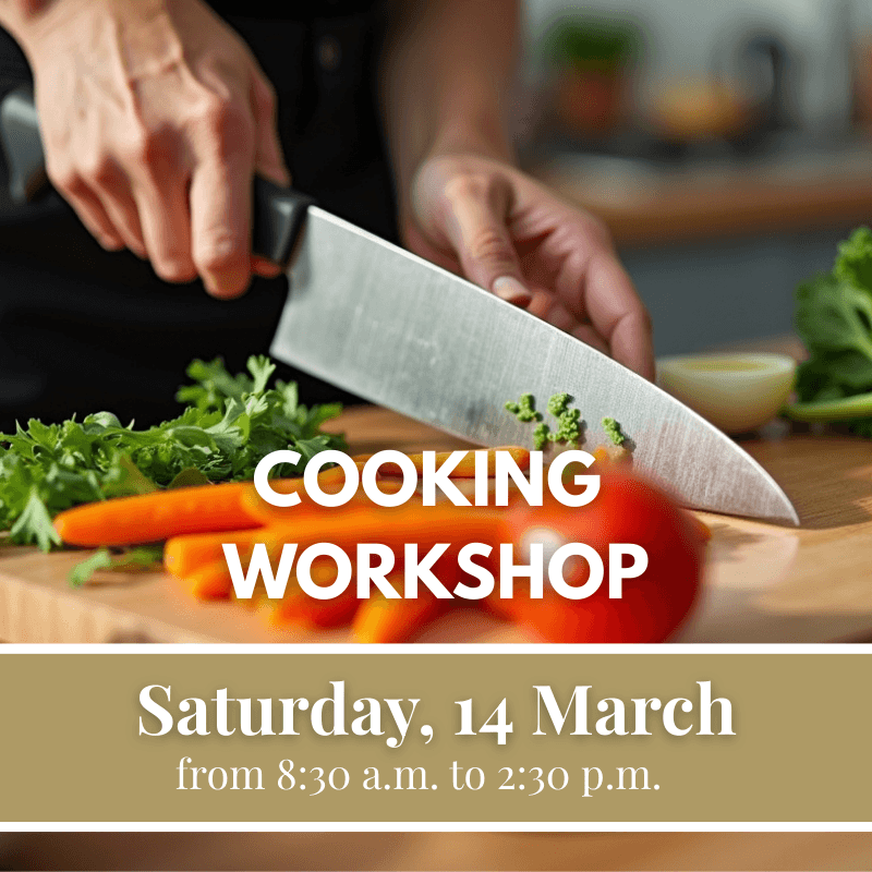 Get involved with chef Paul Fourier's cooking classes !