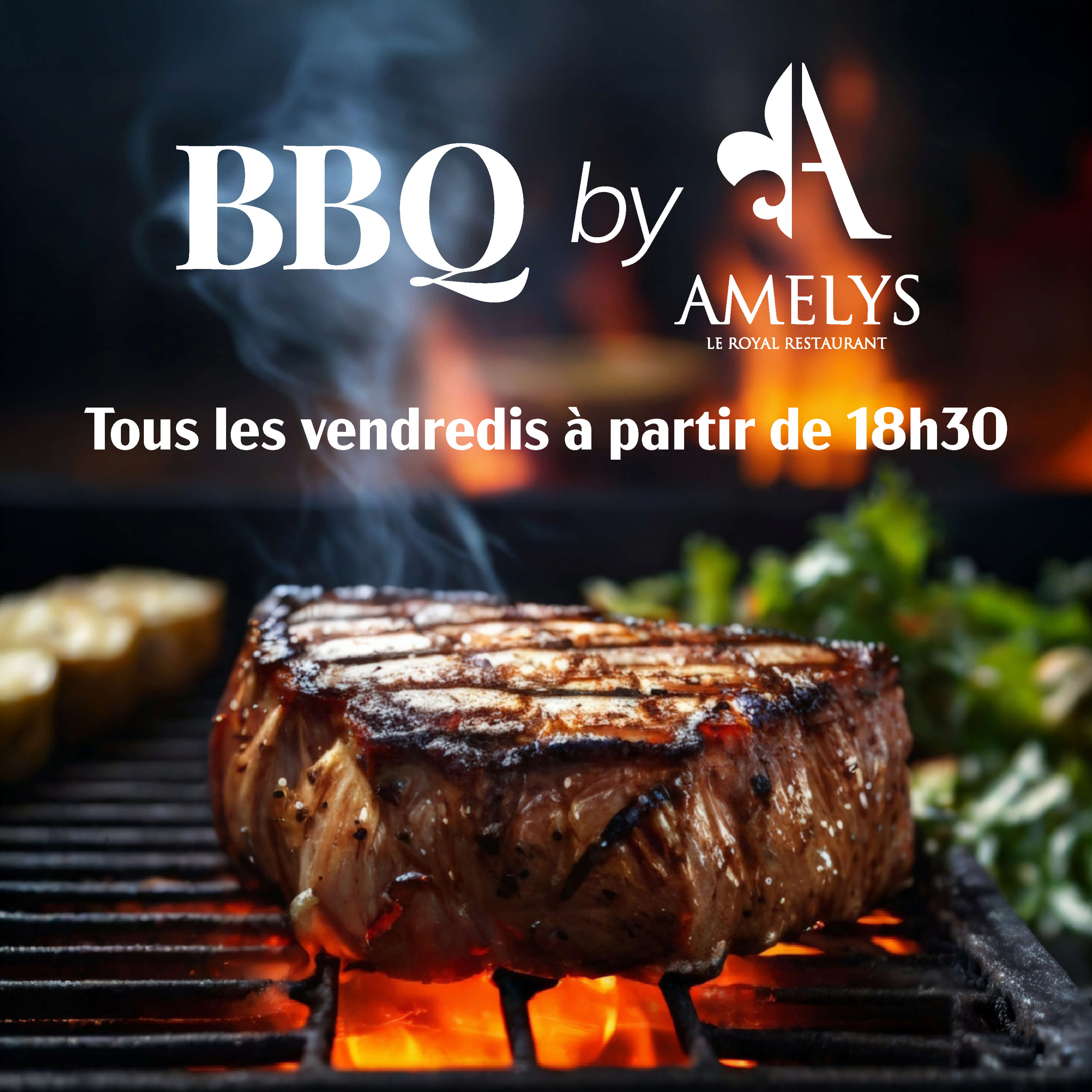 Il est de retour… le barbecue au restaurant Amélys 